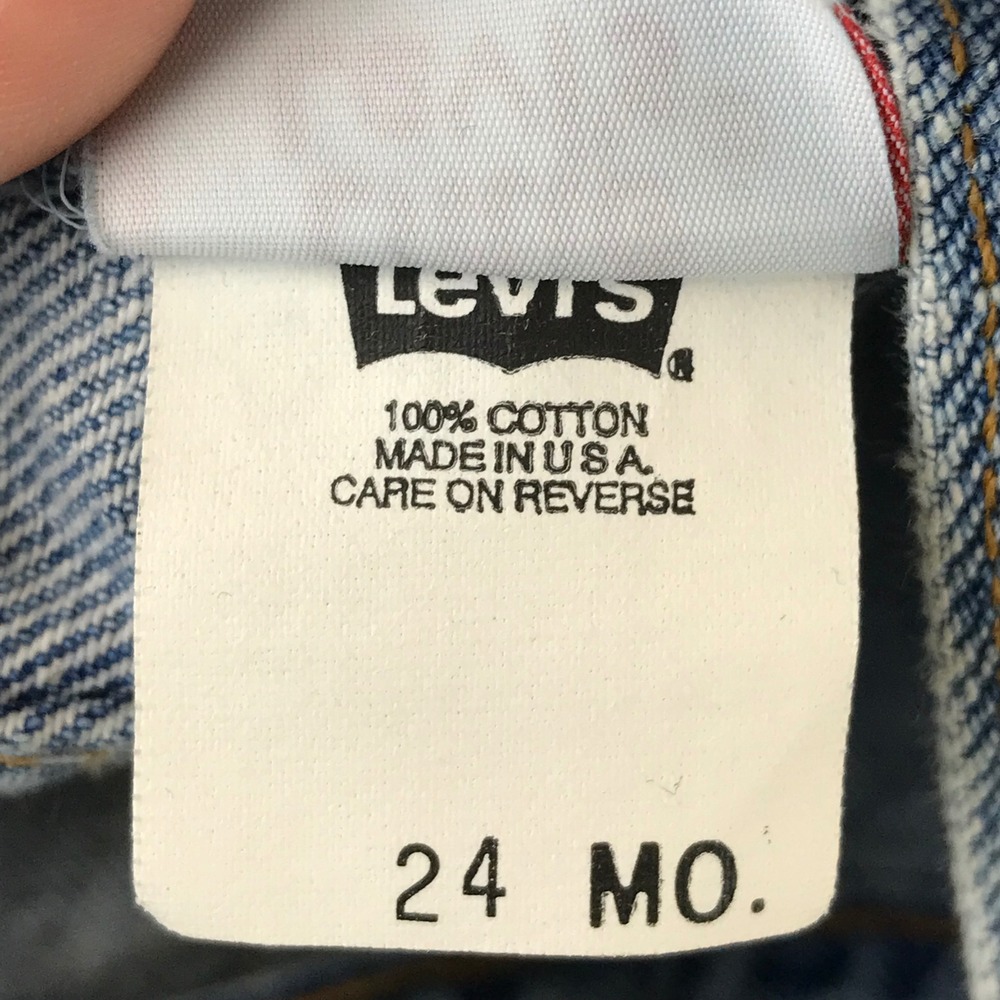 Kids Levi Strauss Co Denim‎ Jacket Size 24M Blue Jean Button Front - Picture 7 of 8